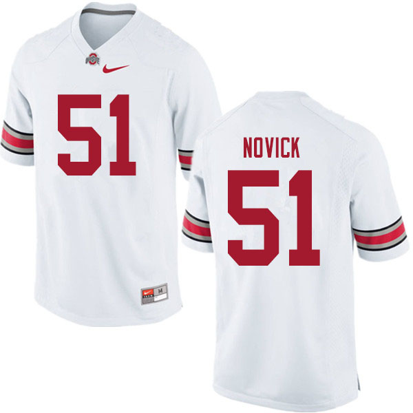 Ohio State Buckeyes #51 Brett Novick College Football Jerseys Sale-White